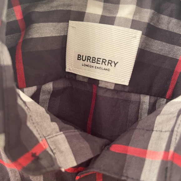 Kids Burberry button- up t-shirt - Picture 3 of 4